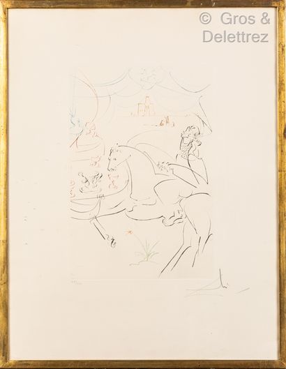 Salvador DALI (1904-1989) Paysage au cavalier

Lithographie signée et numérotée 123/250

43...