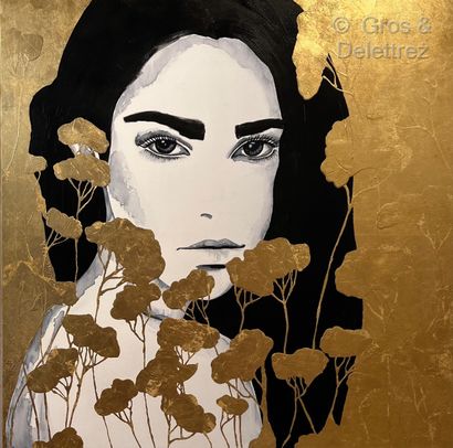 Ramona RUSSU (née en 1987) Immortelle IV

Mixed media with 24 carat gold leaf on...
