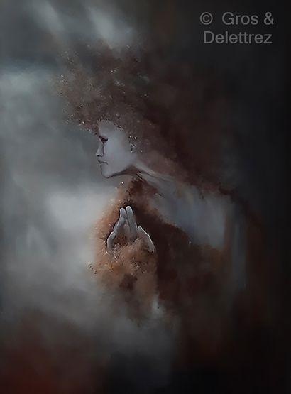 Laurence ANGELI (née en 1963) Of mist and love

Oil on linen canvas

115 x 80 cm