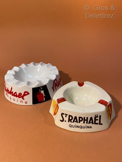 null Gien and others



Two advertising ashtrays Saint Raphael Quinquina in white...