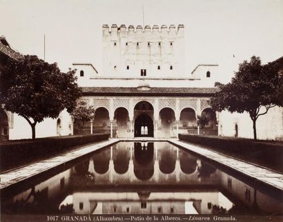 Rafael Garzón (1863-1923) Espagne, c. 1880-1890 L'Alhambra de Grenade. Intérieurs....