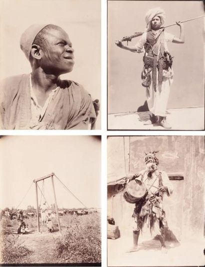 S. L. Cassar et divers Lybie, c. 1880 Tripoli. Le marché de Halfa à Souk-el-Tleta....