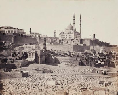 Wilhelm Hammerschmidt (actif c. 1855-1875) Egypte Le Caire, c. 1865. Mosquée de Mehemet...