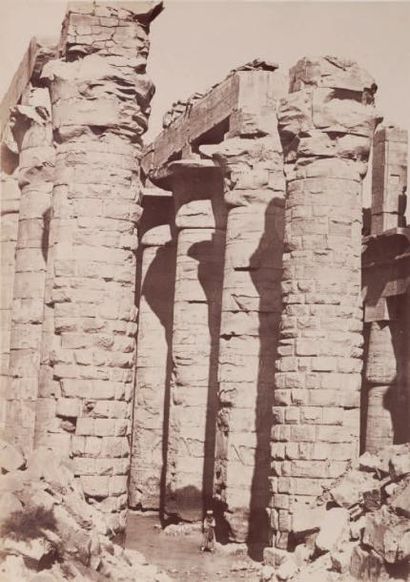 Antonio Beato (c. 1825-1906) Egypte, c. 1870 Karnak. Epreuve sur papier albuminé,...