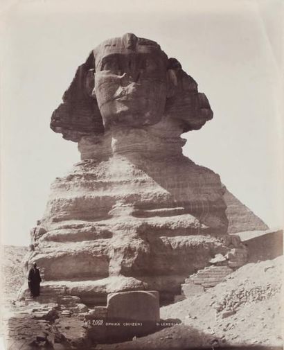 Gabriel Lekegian (actif c. 1870-1890) Egypte, c. 1890 Le Sphinx de Gizeh. Epreuve...