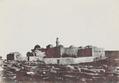 Auguste Salzmann (1824-1872) Jérusalem, 1854. Mont-Sion. Epreuve sur papier salé,...