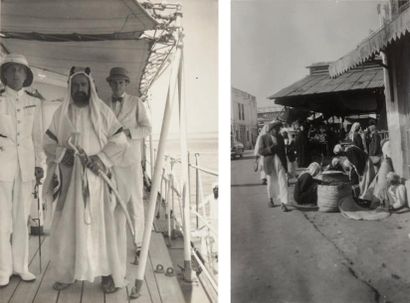 Bahrein, c. 1920-1950 Sheik du Bahrein. Palais Royal. Marché. Scènes de rue. Neuf...