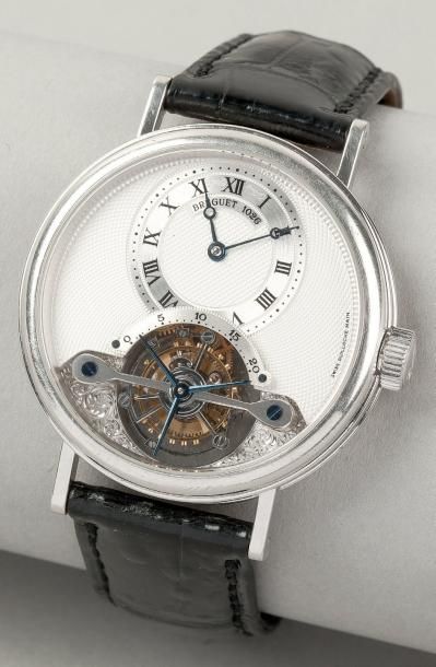 BREGUET TOURBILLON PLATINE REF: 3357 N°1026 VERS 2007. Rare et magnifique montre...