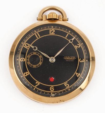 JAEGER RESERVE DE MARCHE N° 72928 VERS 1930 Rare et belle montre de poche en or....