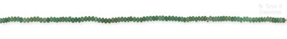 null Necklace composed of a row of faceted emerald roots. The clasp in silver. Length...