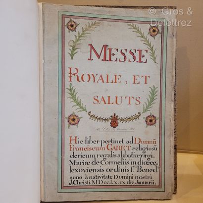 null [MANUSCRIT] Dom GARET.



Messe Royale, et Saluts.



Antiphonaire manuscrit...