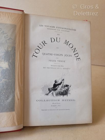 null Jules VERNE.



Le Tour du Monde en 80 jours.



Paris, Collection Hetzel, sd(1892-1905),...