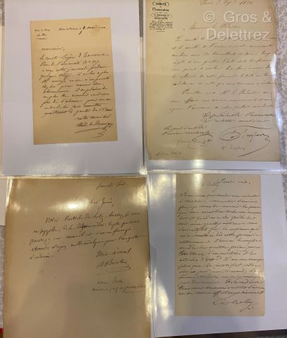 null [Autographes - Correspondance adressée à Jules JANIN (1804-1874)]



Ensemble...
