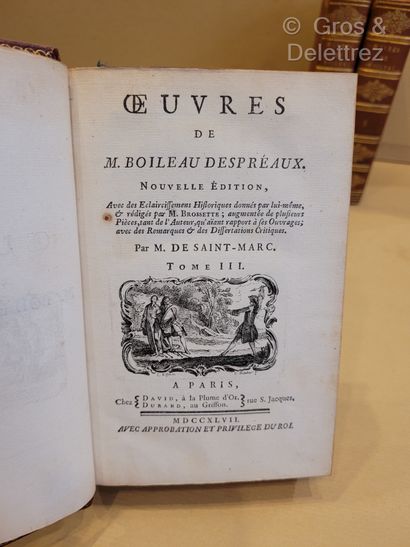 null BOILEAU-DESPREAUX Nicolas.



Œuvres de M. Boileau Despréaux. Nouvelle édition,...