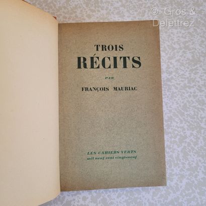 null MAURIAC François. Ensemble de 3 volumes :



- Ce que je crois. Grasset, 1962,...