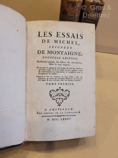 null MONTAIGNE Michel Eyquem de.



?Les Essais de Michel, Seigneur de Montaigne....