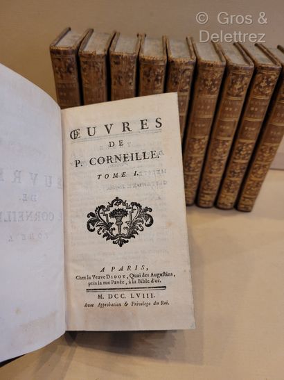 null "CORNEILLE Pierre.

Œuvres de P. Corneille.

A Paris, Veuve Didot, 1758, 10...