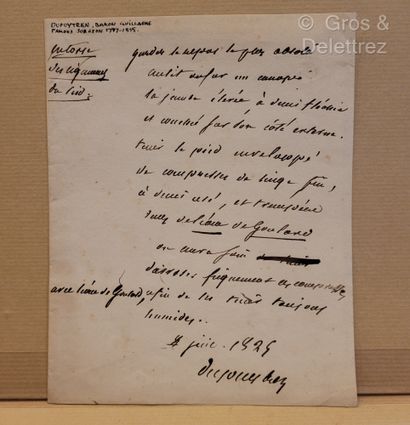 null "[Médecine] Lot d'ordonnances manuscrites :

- Jean-Samuel POZZI, médecin, chirurgien...
