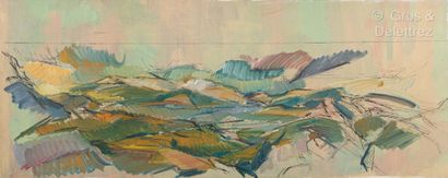 Claude VALLET Paysage de collines

Plume, encre et huile sur toile, signée du cachet...