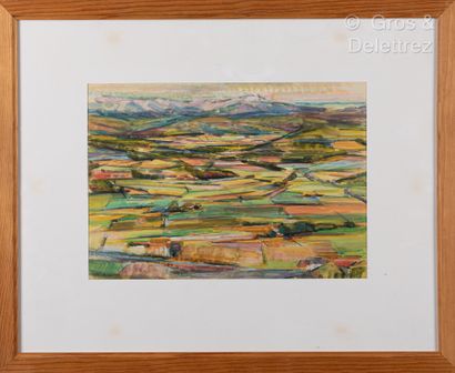 Claude VALLET Paysage; vignes au Beausset

Aquarelle, signée en bas à gauche.

Encadré.

23...