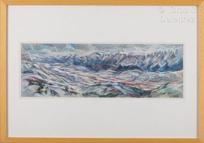 Claude VALLET Paysage

Aquarelle, signée en bas à droite.

Encadré.

13 x 42 cm