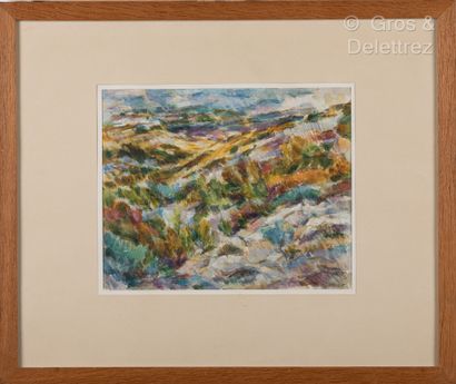 Claude VALLET Garrigues

Watercolor, signed lower right.

Titled in pencil on the...