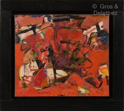 null Louis NALLARD (1918-2016)



Composition rouge, 1987



Huile sur toile signée...