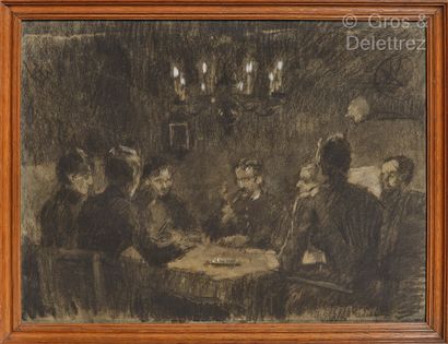 Albert Marie LEBOURG (1849-1928) Family Reunion

Charcoal and etching on paper.

Signed...