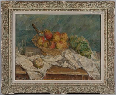 Michel KIKOINE (1892-1968) Nature morte aux pommes, circa 1930-1935

Huile sur toile.

Signée...