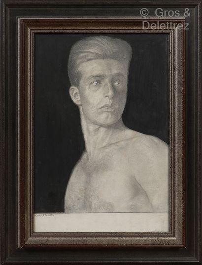 Karl MEDIZ (1868-1945) Homme en buste

Crayon et gouache au crayon.

Signée en bas...