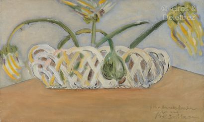 Paul GUILLAUME (1893-1934) Fleurs fanées dans une corbeille

Huile sur toile.

Signée...