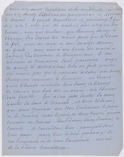 null DUMAS Père, Alexandre (1802-1870). Ensemble de 3 documents : 



-M.A. intitulé...