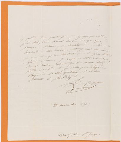 null COLET, Louise (1810-1876), femme de lettre française. Ensemble de 2 L.A.S.



-L.A.S....
