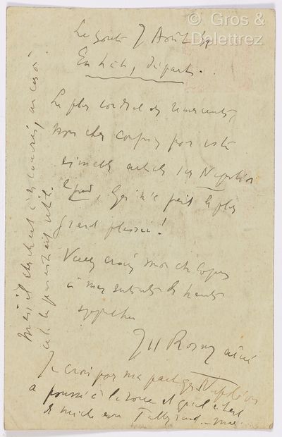 null ROSNY l’AÎNE, Joseph-Henri Rosny dit (1856-1940). Ensemble de 12 documents :...