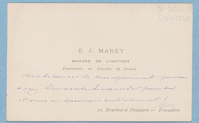 null MAREY, Etienne Jules (1830-1904), cardiologue (loi de Marey) et découvreur de...