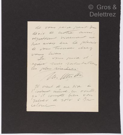 null UTRILLO Père & fils. Ensemble de 2 documents : 



-UTRILLO, Miquel (1862-1934),...