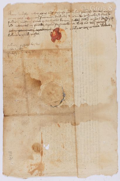 null [CHARTER - DRÔME - COMTAT VENAISSIN]. Charter on laid paper. Carpentras, August...