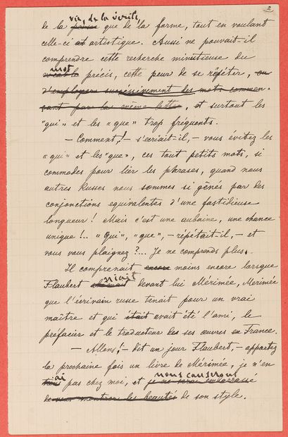 null ZOLA, Émile (1840-1902). Manuscrit autographe. S.l.n.d. 4 pp. in-8 et quelques...