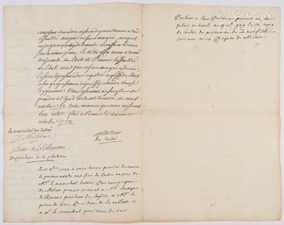 null [STATES OF BRITTANY]. LA CHALOTAIS, René Caradeuc de (1701-1785) & D'ÉSTRÉES,...