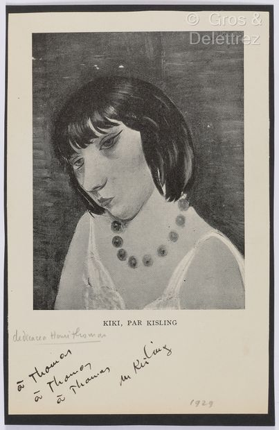 null MONTPARNASSE, Alice Ernestine Prin, known as KIKI DE (1901-1953). Autograph...
