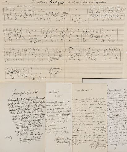 MEYERBEER, Giacomo (1791-1864). Ensemble...