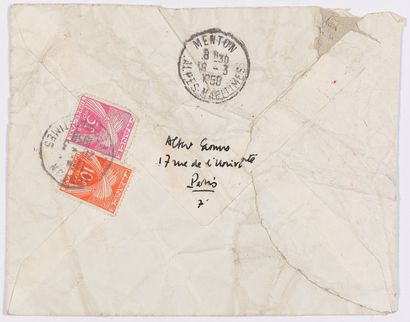 null CAMUS, Albert (1913-1960). Set of 4 autograph documents: 



-P.A.S. of his...