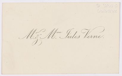 null VERNE, Jules (1828-1905). Ensemble de 2 documents : 



-L.A.S. à M. Lengellé....