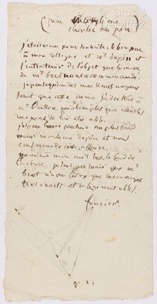 null FOURIER, Jean-Joseph (1768-1830). Ensemble de 3 documents : 



Rare manuscrit...