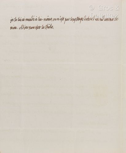 null LOUIS XVIII (1755-1824). L.A. adressée au comte Claude-Louis de La Châtre. Hartwell,...