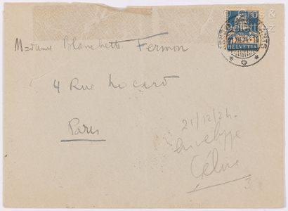 null CÉLINE, Louis-Ferdinand (1894-1961). L.A.S. adressée à Blanchette Fermon, son...