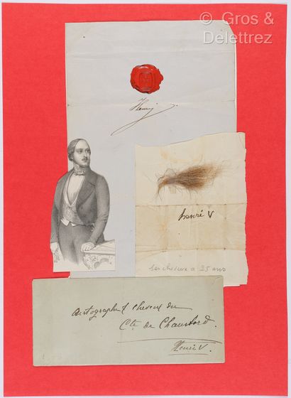 null HENRI V, Count of Chambord (1820-1883), pretender to the throne of France. Set...