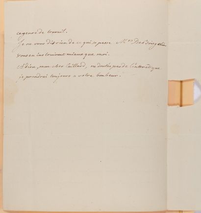 null TURGOT, Anne Robert Jacques (1727-1781). L.A. adressée à Monsieur Caillard....