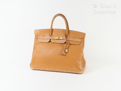 HERMES Paris made in France Year 1986 - Rare "Birkin" bag 40 cm in Ardennes gold...