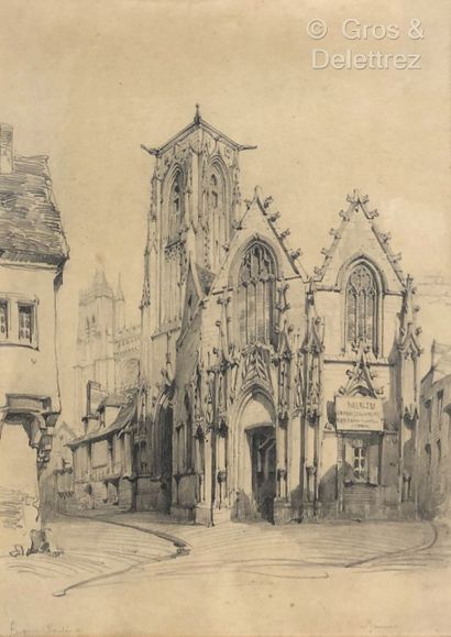 null (SD) Eugène SOULER ? 

Amiens 

Pencil on paper signed lower left and located...